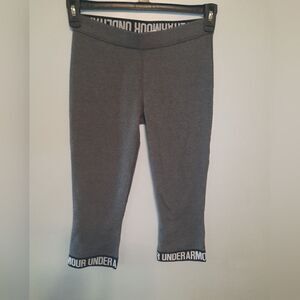 Under Armour Capri Leggings Gray Size S